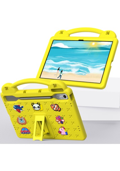 Lenovo Tab P12 Eva Kılıf Kickstand Düşme Koruyucu Sağlam Tablet Kılıfı-Sarı (Yurt Dışından) fırsatları