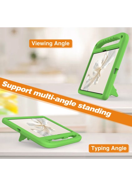Honor Pad 9 Kılıfı Eva Saplı Ayaklı Tablet Kılıfı-Yeşil (Yurt Dışından)
