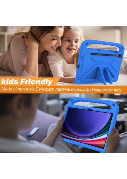 Samsung Galaxy Tab S7/s8/s9 Için Eva Kılıf, Darbeye Dayanıklı Destekli Tablet Kılıfı-Mavi (Yurt Dışından) indirimleri