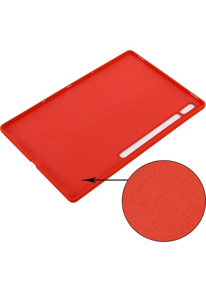 Samsung Galaxy Tab S10 Ultra/s9 Ultra Kılıf Sıvı Silikon Çizilmez Tablet Kılıfı-Kırmızı (Yurt Dışından) indirimleri