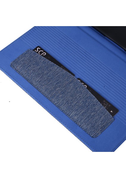 Lenovo Tab M10 Plus Deri Kılıf Çizilmeye Dayanıklı Flip Tablet Kılıfı Standlı Kart Yuvaları-Mavi (Yurt Dışından) fırsatları