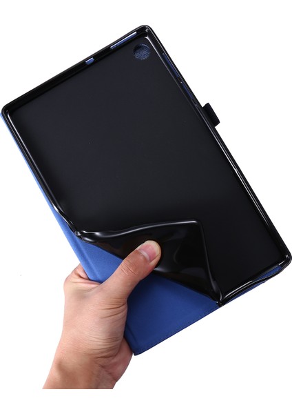 Lenovo Tab M10 Plus Deri Kılıf Çizilmeye Dayanıklı Flip Tablet Kılıfı Standlı Kart Yuvaları-Mavi (Yurt Dışından) indirimleri