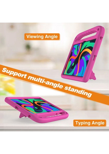 Lenovo Tab M11/XIAOXIN Pad 11 2024 Kılıf Eva Saplı Ayaklı Tablet Kılıfı-Gül (Yurt Dışından)
