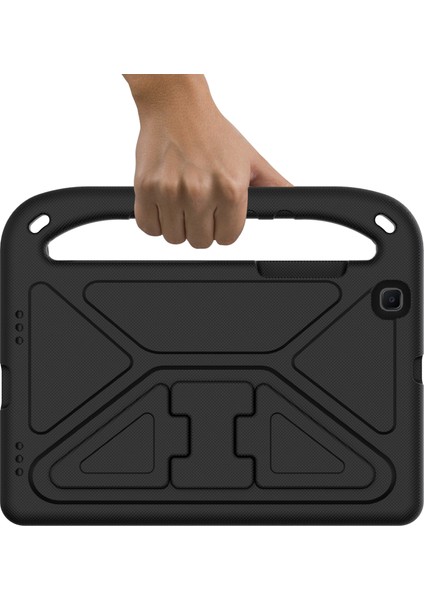 Kickstand Sap Tasarımı Düşmeye Dayanıklı Eva Tablet Kılıfı Samsung Galaxy Tab A 8.0 Wi-Fi (2019)SM-T290/TAB A 8.0 Lte (2019)SM-T295-SIYAH (Yurt Dışından)