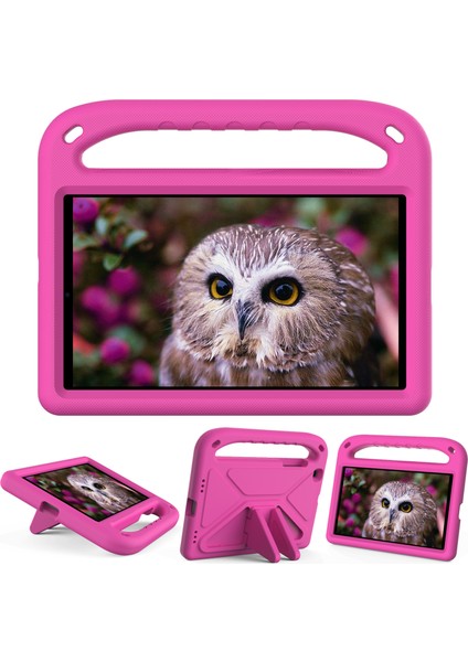 Kickstand Sap Tasarımı Düşmeye Dayanıklı Eva Tablet Kılıfı Samsung Galaxy Tab A 8.0 Wi-Fi (2019)SM-T290/TAB A 8.0 Lte (2019)SM-T295-ROSE (Yurt Dışından)