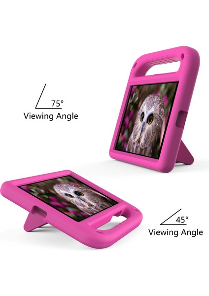Kickstand Sap Tasarımı Düşmeye Dayanıklı Eva Tablet Kılıfı Samsung Galaxy Tab A 8.0 Wi-Fi (2019)SM-T290/TAB A 8.0 Lte (2019)SM-T295-ROSE (Yurt Dışından)