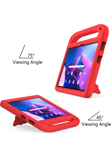 Lenovo Tab M10 (3. Nesil) TAB-328F Kickstand Tablet Kılıfı El Tutacağı Düşmeye Karşı Eva Tablet Kılıfı-Kırmızı (Yurt Dışından) modelleri