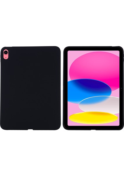 iPad (2025)/10.9 (2022) Için Düşmeye Karşı Tablet Kılıfı Sıvı Silikon Koruyucu Kaymayan Tablet Kılıfı-Siyah (Yurt Dışından) fiyatları
