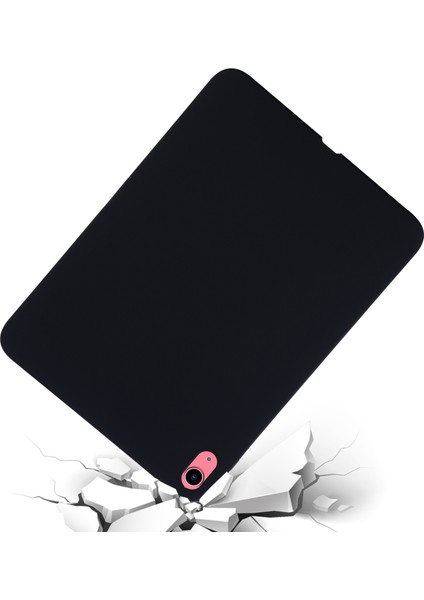 iPad (2025)/10.9 (2022) Için Düşmeye Karşı Tablet Kılıfı Sıvı Silikon Koruyucu Kaymayan Tablet Kılıfı-Siyah (Yurt Dışından) modelleri