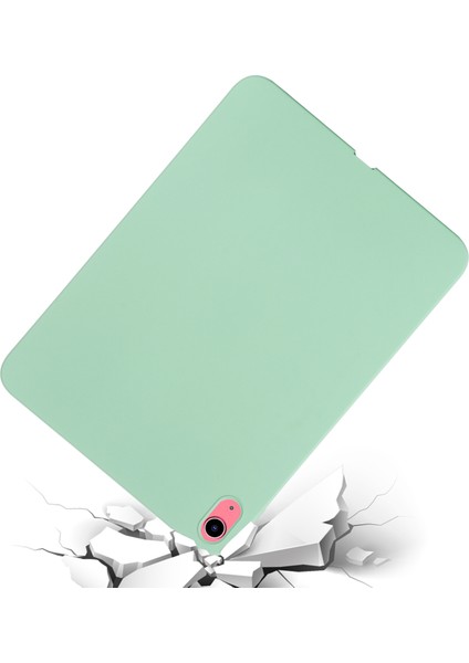 iPad (2025)/10.9 (2022) Için Düşmeye Karşı Tablet Kılıfı Sıvı Silikon Koruyucu Kaymayan Tablet Kılıfı-Yeşil (Yurt Dışından) modelleri
