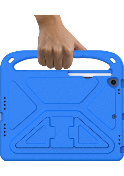 iPad Air 10.5 Inç (2019)/IPAD Pro 10.5 Inç (2017) Için Saplı Ayaklı Sert Eva Darbeye Dayanıklı Tablet Kılıfı Kapağı-Mavi (Yurt Dışından) indirimleri