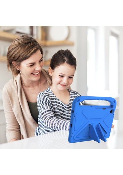 Lenovo Tab M10 Plus (3. Nesil)/xiaoxin Pad 2022 10.6 Inç Düşmeye Karşı Dayanıklı Eva Tablet Kılıfı Destekli El Tutacağı Çizilmeye Dayanıklı Taşınabilir Tablet Kılıfı-Mavi (Yurt Dışından) indirimleri
