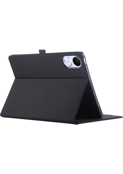 Honor Tablet Gt/pad V9 Deri Kılıf Kart Tutucu Kumaş Doku Tablet Standı Kapağı-Siyah (Yurt Dışından)