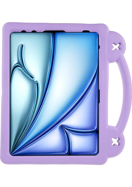 iPad Air 11(2025)/(2024) Kılıf Karikatür Desenli Eva Tablet Kılıfı Destekli-Mor (Yurt Dışından) indirimleri