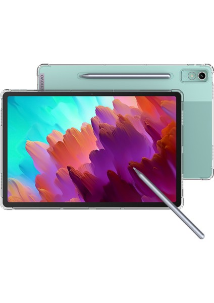 Lenovo Tab P12 Esnek Tpu Cep Telefonu Kılıfı Şeffaf Güçlendirilmiş Köşeler Arka Kılıf (Yurt Dışından)