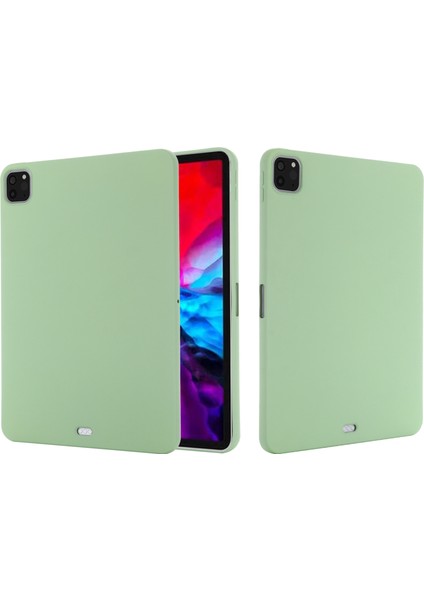 iPad Pro 11 Inç (2022)/(2020)/(2018)-YEŞIL Için Düz Renk Sıvı Silikon Tablet Kılıfı (Yurt Dışından) modelleri