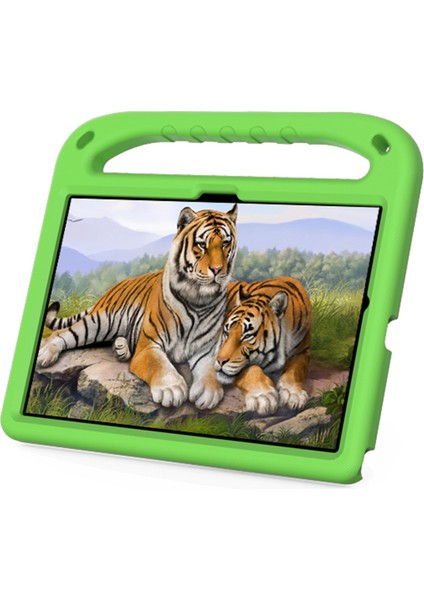 Samsung Galaxy Tab A8 10.5(2021)/A8 10.5(2022) Için Düşmeye Karşı Dayanıklı Çizilmeye Karşı Dayanıklı El Tutacağı Eva Tablet Kılıfı Katlanabilir Destekli-Yeşil (Yurt Dışından) fiyatları