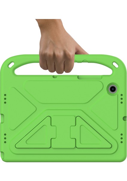 Samsung Galaxy Tab A8 10.5(2021)/A8 10.5(2022) Için Düşmeye Karşı Dayanıklı Çizilmeye Karşı Dayanıklı El Tutacağı Eva Tablet Kılıfı Katlanabilir Destekli-Yeşil (Yurt Dışından) modelleri