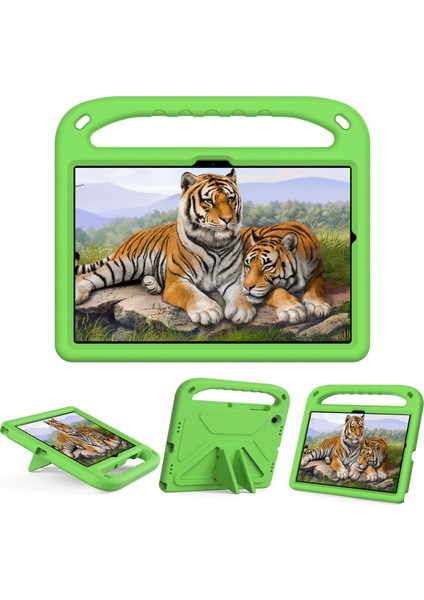 Samsung Galaxy Tab A8 10.5(2021)/A8 10.5(2022) Için Düşmeye Karşı Dayanıklı Çizilmeye Karşı Dayanıklı El Tutacağı Eva Tablet Kılıfı Katlanabilir Destekli-Yeşil (Yurt Dışından) fırsatları