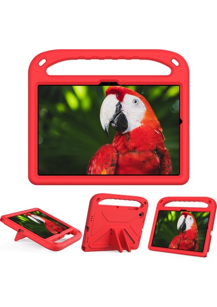 Samsung Galaxy Tab A8 10.5(2021)/A8 10.5(2022) Için Düşmeye Karşı Dayanıklı Çizilmeye Karşı Dayanıklı El Tutacağı Eva Tablet Kılıfı Katlanabilir Destekli-Kırmızı (Yurt Dışından) fırsatları
