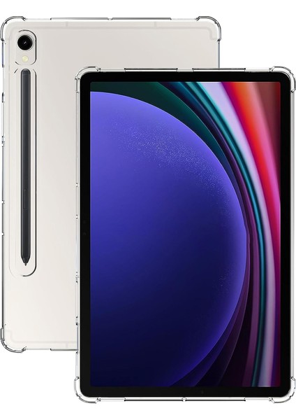 Samsung Galaxy Tab S9 Güçlendirilmiş Köşeler Tablet Kılıfı Düşmeye Dayanıklı Şeffaf Tpu Kapak (Yurt Dışından)