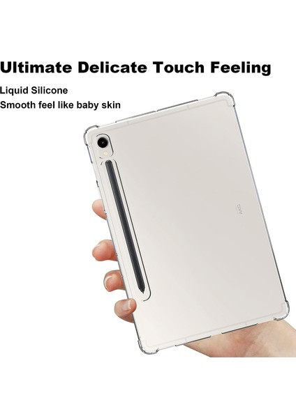 Samsung Galaxy Tab S9 Güçlendirilmiş Köşeler Tablet Kılıfı Düşmeye Dayanıklı Şeffaf Tpu Kapak (Yurt Dışından) modelleri