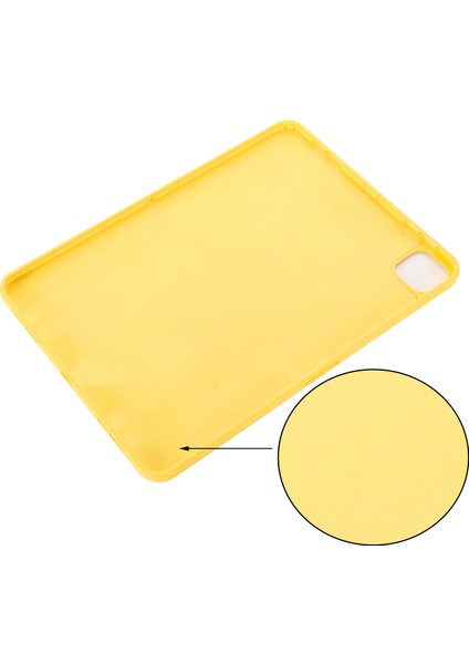 iPad Pro 11(2024) Kılıfı Sıvı Silikon Çizilmez Tablet Kılıfı-Sarı (Yurt Dışından) modelleri
