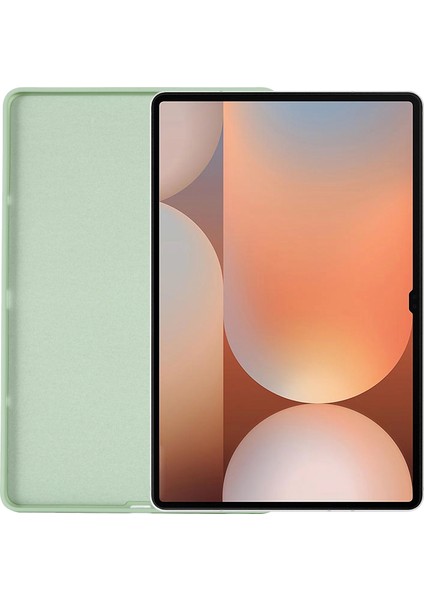 Samsung Galaxy Tab S10 Ultra/s9 Ultra Kılıf Sıvı Silikon Çizilmez Tablet Kılıfı-Yeşil (Yurt Dışından) fırsatları