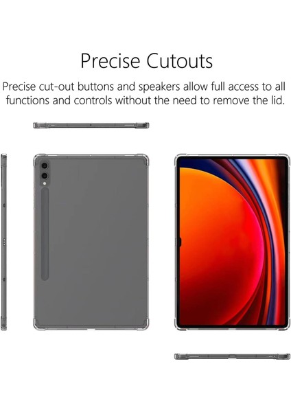 Samsung Galaxy Tab S9 Ultra Kılıf Düşme Koruması Tpu Tablet Kılıfı Şeffaf Kabuk (Yurt Dışından) indirimleri