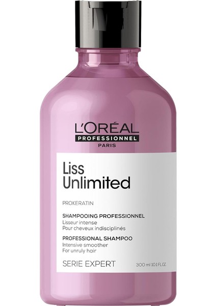 L'oréal Professionnel Paris Serie E x pert Liss Unlimited Elektriklenme Karşıtı ve Yumuşaklık Veren Şampuan 300 ml