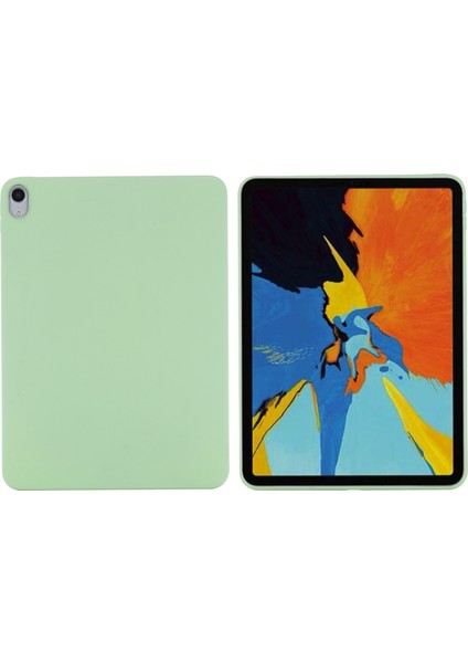 iPad Air 11(2025)/(2024)/AIR(2022)/(2020)-YEŞIL Için Sıvı Silikon Akıllı Tablet Kılıfı (Yurt Dışından)