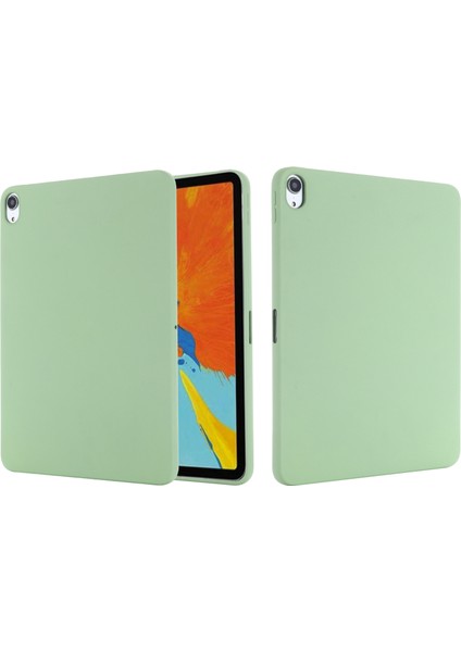 iPad Air 11(2025)/(2024)/AIR(2022)/(2020)-YEŞIL Için Sıvı Silikon Akıllı Tablet Kılıfı (Yurt Dışından)