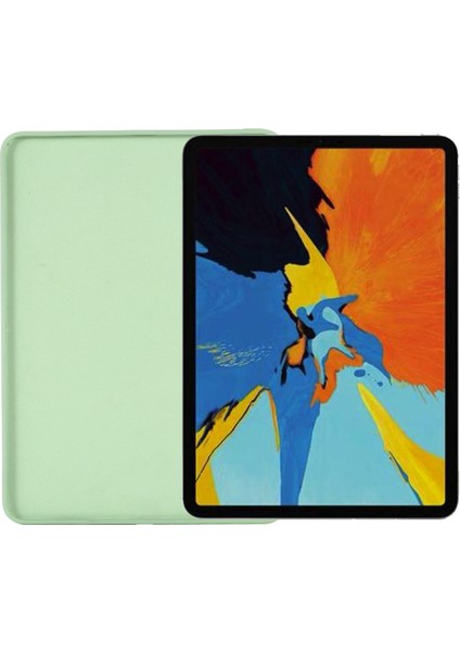 iPad Air 11(2025)/(2024)/AIR(2022)/(2020)-YEŞIL Için Sıvı Silikon Akıllı Tablet Kılıfı (Yurt Dışından)