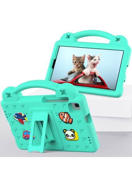 Samsung Galaxy Tab A7 Lite 8.7 Inç/tab A 8.0 (2019)SM-T290 (WI-FI)/SM-T295 (Lte)Düşmeye Karşı Koruyucu Kılıf Darbeye Dayanıklı Eva Tablet Kılıfı Taşınabilir Kılıf ve Ayaklık-Yeşil (Yurt Dışından) fırsatları