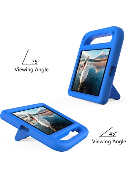 Kickstand Sap Tasarımı Düşmeye Dayanıklı Eva Tablet Kılıfı Samsung Galaxy Tab A 8.0 Wi-Fi (2019)SM-T290/TAB A 8.0 Lte (2019)SM-T295-MAVI (Yurt Dışından)