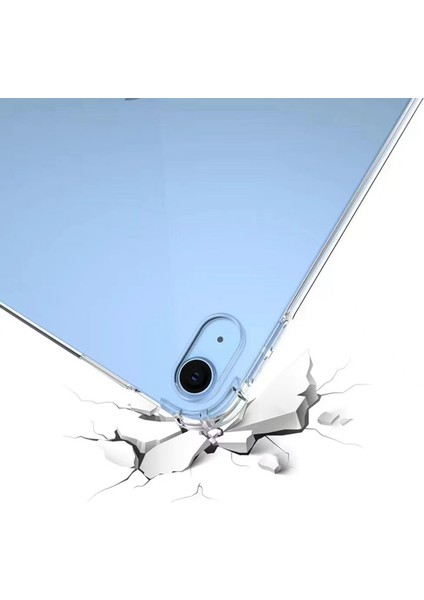 iPad (2025)/10.9 (2022) Için Yumuşak Tpu Şeffaf Tablet Kılıfı Güçlendirilmiş 4 Köşeli Darbe Emici Çizilmeye Dayanıklı Arka Kılıf (Yurt Dışından)