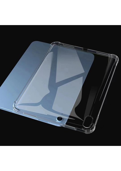 iPad (2025)/10.9 (2022) Için Yumuşak Tpu Şeffaf Tablet Kılıfı Güçlendirilmiş 4 Köşeli Darbe Emici Çizilmeye Dayanıklı Arka Kılıf (Yurt Dışından)