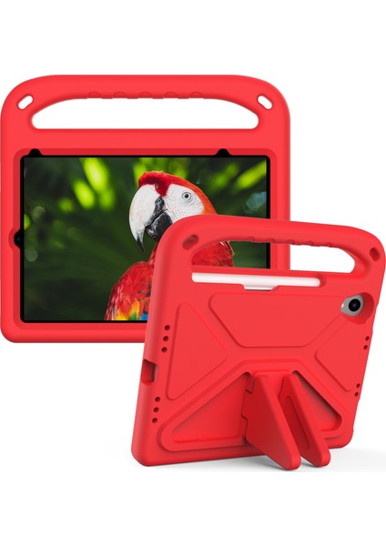 Darbeye Dayanıklı Kickstand Tasarım Sert Eva Tablet Kılıfı iPad MINI(2024)/MINI(2021)-KIRMIZI (Yurt Dışından)