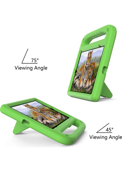 Darbeye Dayanıklı Kickstand Tasarım Sert Eva Tablet Kılıfı iPad MINI(2024)/MINI(2021)-YEŞIL (Yurt Dışından) fırsatları