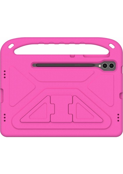 Samsung Galaxy Tab S9 Fe+Kılıf El Tutacağı Eva Tablet Kickstand Kılıfı-Gül (Yurt Dışından)