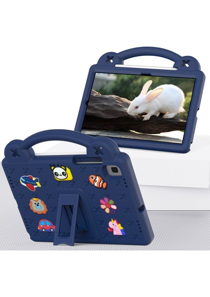 Samsung Galaxy Tab S6 LITE(2020)/(2022)/(2024)/A7 10.4(2020)/(2022)S6 10.5 2019 SM-T860/S5E 10.5(2019)SM-T720 Eva Kılıf-Lacivert (Yurt Dışından)