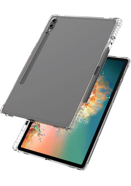 Samsung Galaxy Tab S10+KILIF Güçlendirilmiş Dört Köşe Düşmeye Karşı Şeffaf Tpu Tablet Kılıfı Kalem Yuvası ile (Yurt Dışından)