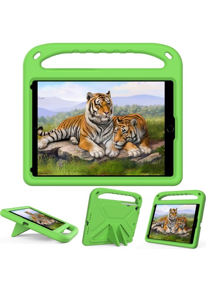 Kickstand Tasarım Sert Eva Tablet Koruyucu Kılıf Kılıfı iPad 10.2 (2020)/(2019)/(2021)-YEŞIL (Yurt Dışından)