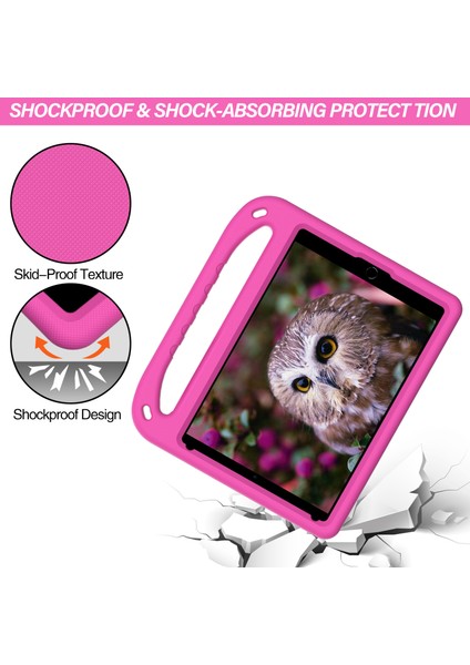 Kickstand Tasarım Sert Eva Tablet Koruyucu Kılıf Kılıfı iPad 10.2 (2020)/(2019)/(2021)-ROSE Için Saplı (Yurt Dışından) modelleri