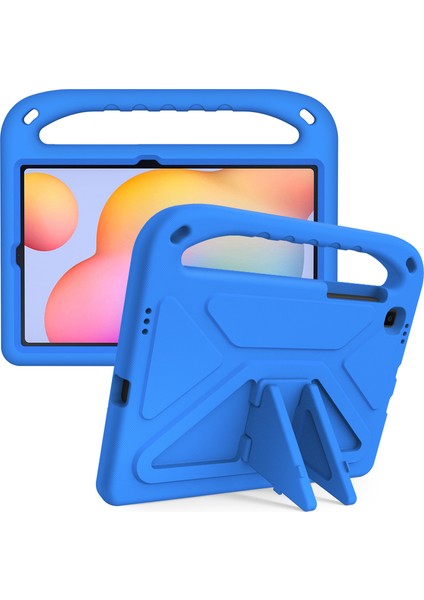 Samsung Galaxy Tab S6 LITE(2020)/(2022)/S6 LITE(2024)KICKSTAND Eva Tablet Kılıfı Taşınabilir El Tutacağı Tablet Kılıfı-Mavi (Yurt Dışından)