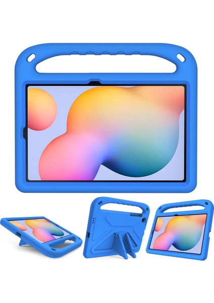Samsung Galaxy Tab S6 LITE(2020)/(2022)/S6 LITE(2024)KICKSTAND Eva Tablet Kılıfı Taşınabilir El Tutacağı Tablet Kılıfı-Mavi (Yurt Dışından)