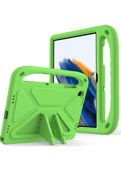 Samsung Galaxy Tab A9+ Kılıf Sap Tasarımı Eva Tablet Kılıfı Kickstand Ile-Yeşil (Yurt Dışından)
