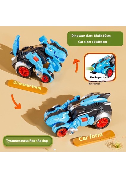 Çocuk Çarpışma Dönüşen Araba Dinozor Atalet Oyuncakları (Yurt Dışından)
