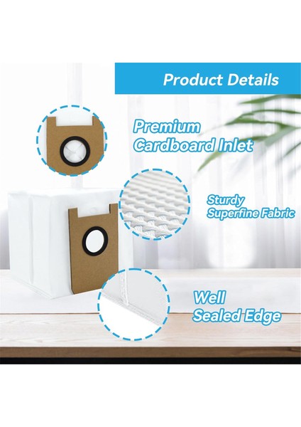 Airrobo T20+ Robot Süpürge Için T20 Toz Torbası Yedeği, 10 Paket (Yurt Dışından)