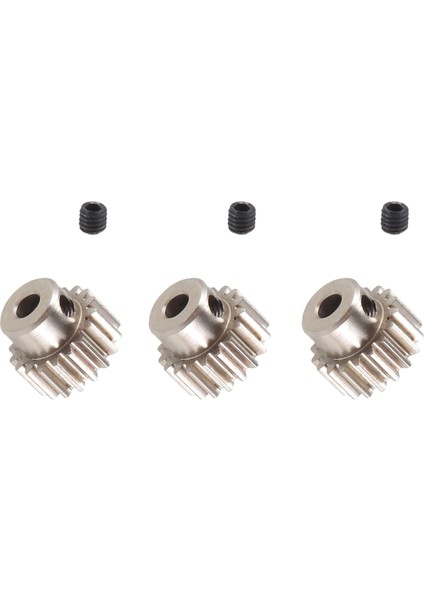3 Adet 3.175MM Şaft Metal Pinyon Motor Dişlisi 32DP 48DP 64DP M0.6 M0.8 1/10 1/8 Rc Araba 3650 3660,18T (Yurt Dışından)